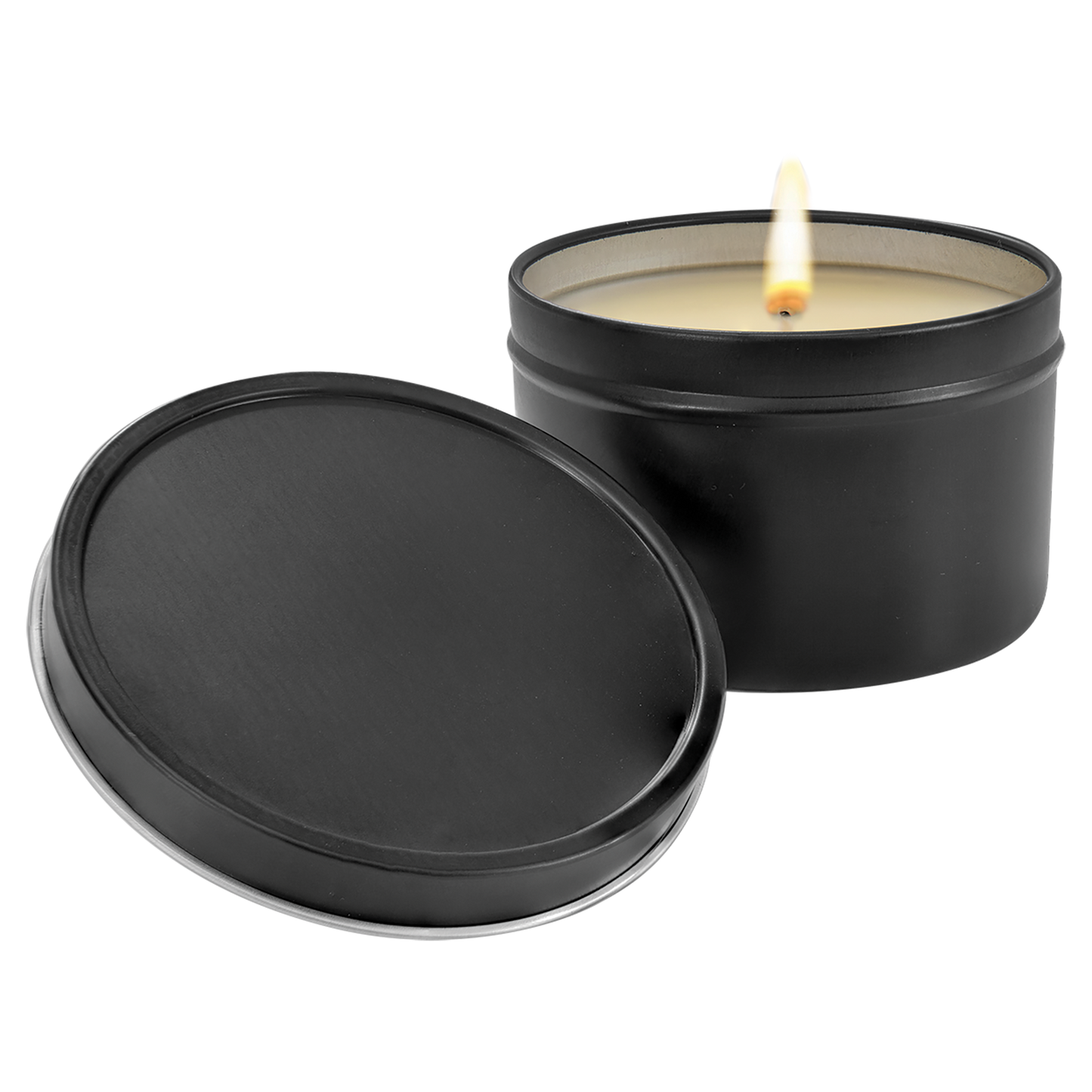 8 oz. Candle in a Black Metal Tin