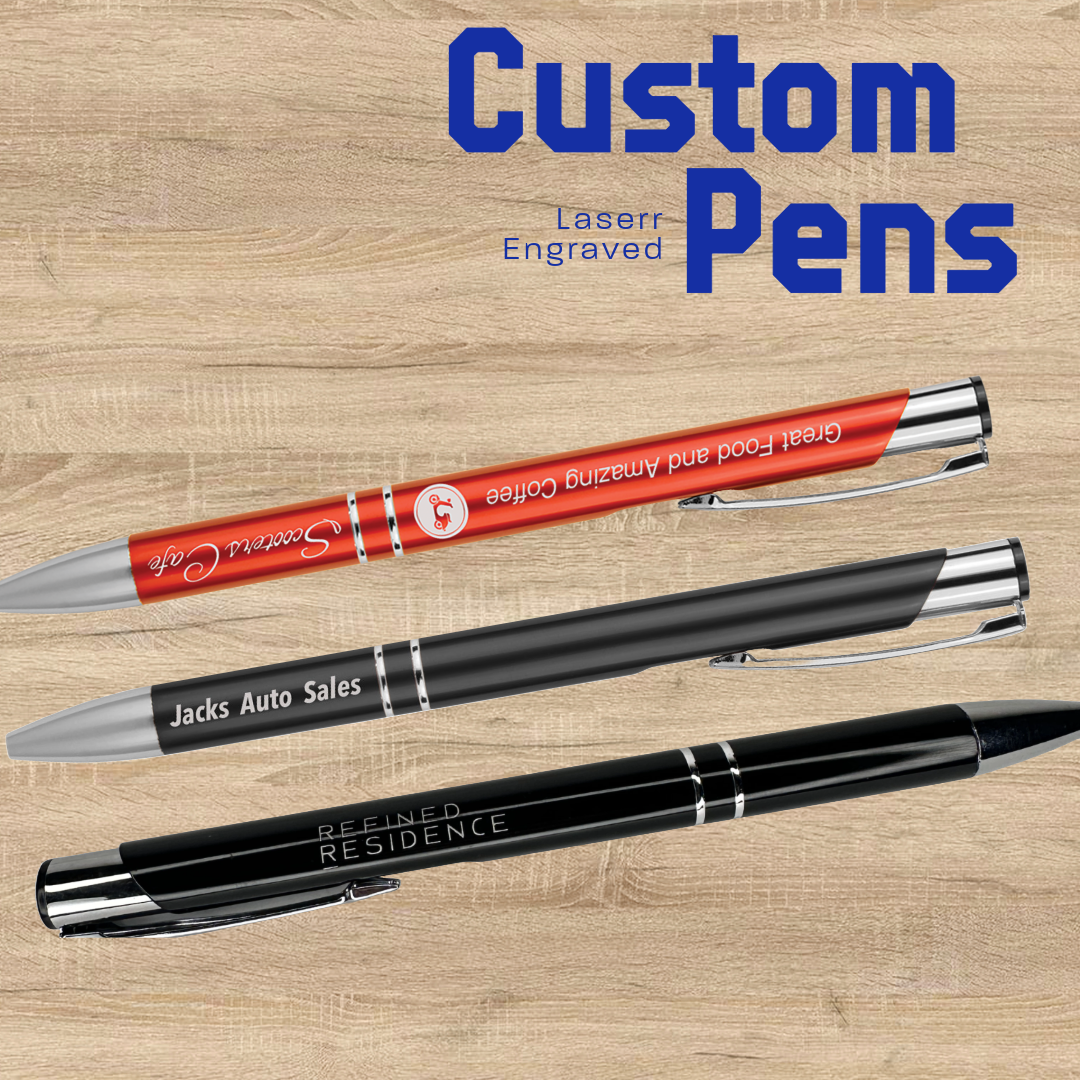 Aluminum Engravable  Click Top Pen